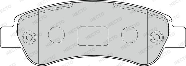 Necto FD7270V - Гальмівні колодки, дискові гальма autocars.com.ua