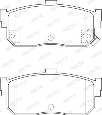 Necto FD7277A - Гальмівні колодки, дискові гальма autocars.com.ua