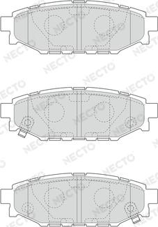 Necto FD7281A - Гальмівні колодки, дискові гальма autocars.com.ua