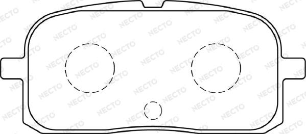 Necto FD7282A - Тормозные колодки, дисковые, комплект autodnr.net