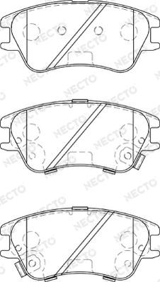 Necto FD7285A - Гальмівні колодки, дискові гальма autocars.com.ua