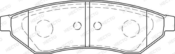 Necto FD7309A - Гальмівні колодки, дискові гальма autocars.com.ua