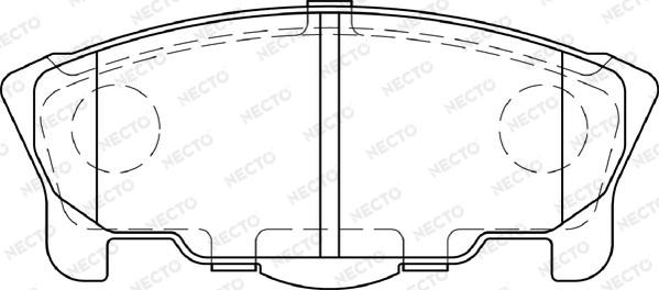 Necto FD7310A - Гальмівні колодки, дискові гальма autocars.com.ua