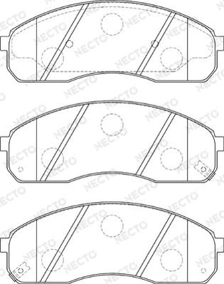 Necto FD7312A - Гальмівні колодки, дискові гальма autocars.com.ua