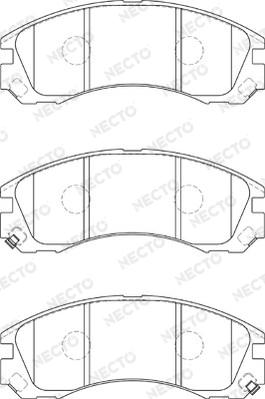 Necto FD7324A - Тормозные колодки, дисковые, комплект autodnr.net