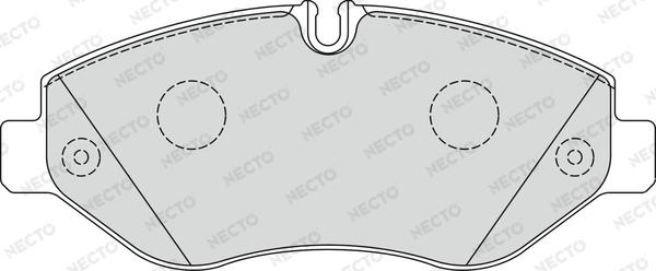 Necto FD7328V - Гальмівні колодки, дискові гальма autocars.com.ua