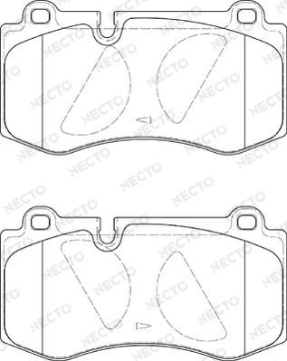 Necto FD7347A - Гальмівні колодки, дискові гальма autocars.com.ua