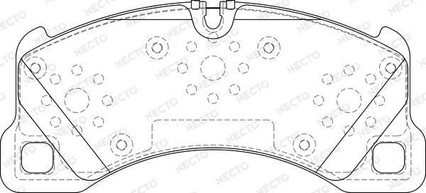 Necto FD7351A - Гальмівні колодки, дискові гальма autocars.com.ua