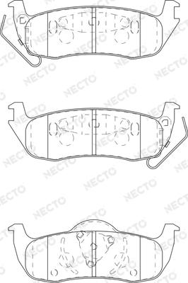 Necto FD7359A - Гальмівні колодки, дискові гальма autocars.com.ua