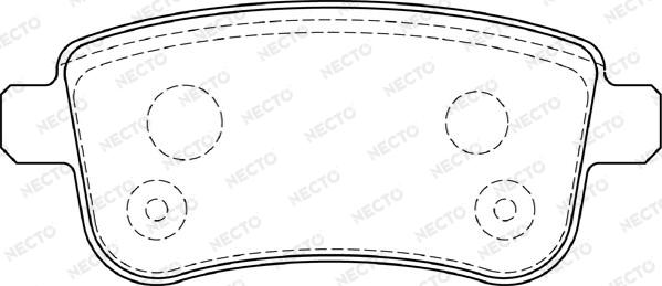 Necto FD7393A - Гальмівні колодки, дискові гальма autocars.com.ua