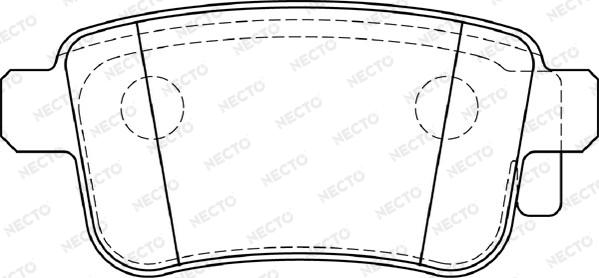 Necto FD7397A - Гальмівні колодки, дискові гальма autocars.com.ua