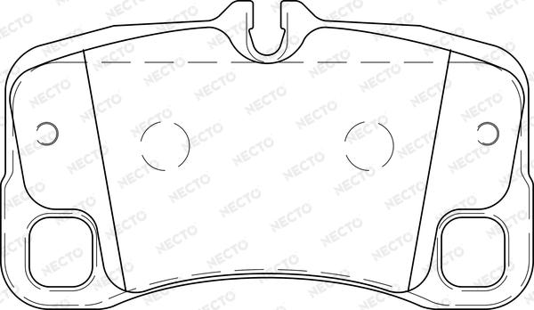 Necto FD7416A - Тормозные колодки, дисковые, комплект autodnr.net