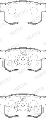 Necto FD7430A - Тормозные колодки, дисковые, комплект autodnr.net