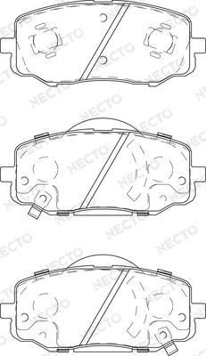 Necto FD7435A - Гальмівні колодки, дискові гальма autocars.com.ua