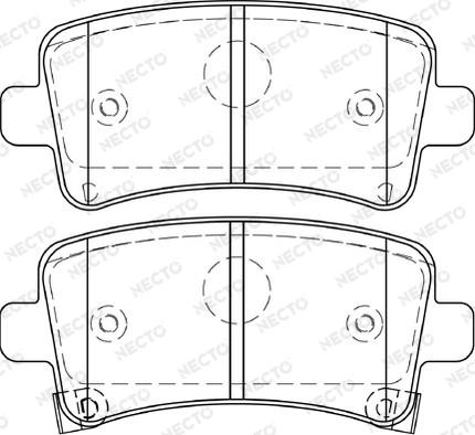 Necto FD7448A - Гальмівні колодки, дискові гальма autocars.com.ua