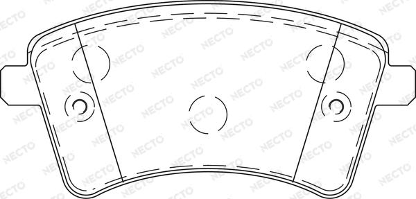 Necto FD7450A - Тормозные колодки, дисковые, комплект autodnr.net
