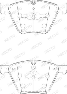 Necto FD7451A - Гальмівні колодки, дискові гальма autocars.com.ua