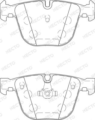 Necto FD7452A - Гальмівні колодки, дискові гальма autocars.com.ua