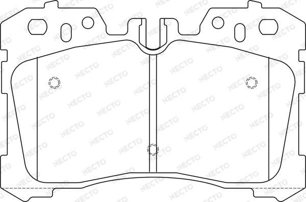 Necto FD7464A - Гальмівні колодки, дискові гальма autocars.com.ua