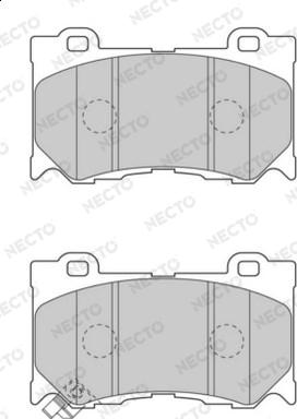 Necto FD7468A - Гальмівні колодки, дискові гальма autocars.com.ua