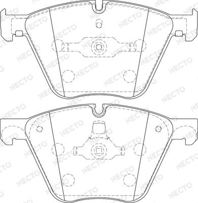 Necto FD7471A - Гальмівні колодки, дискові гальма autocars.com.ua