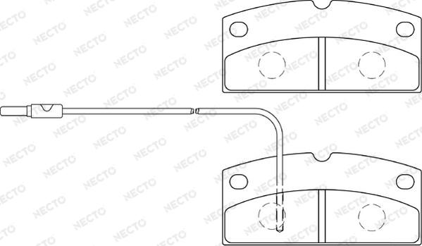 Necto FD7475A - Гальмівні колодки, дискові гальма autocars.com.ua