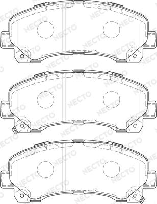 Necto FD7488A - Гальмівні колодки, дискові гальма autocars.com.ua