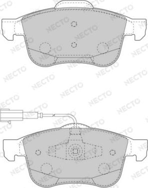 Necto FD7503A - Гальмівні колодки, дискові гальма autocars.com.ua