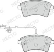 Necto FD7505A - Тормозные колодки, дисковые, комплект autodnr.net