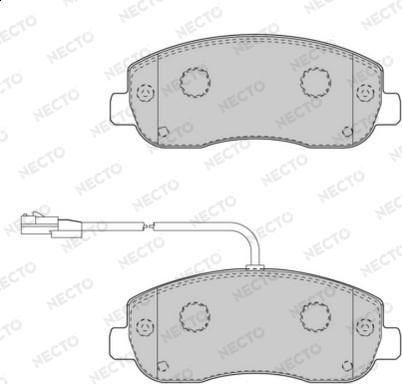 Necto FD7508V - Тормозные колодки, дисковые, комплект autodnr.net