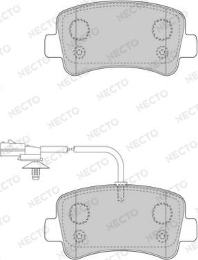 Necto FD7509V - Тормозные колодки, дисковые, комплект autodnr.net