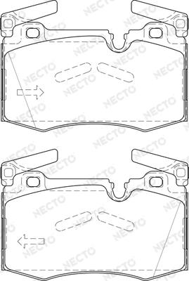 Necto FD7513A - Гальмівні колодки, дискові гальма autocars.com.ua