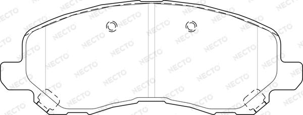 Necto FD7533A - Тормозные колодки, дисковые, комплект autodnr.net