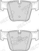 Necto FD7551A - Тормозные колодки, дисковые, комплект autodnr.net