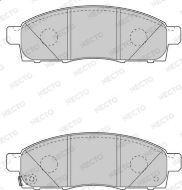 Necto FD7553V - Гальмівні колодки, дискові гальма autocars.com.ua