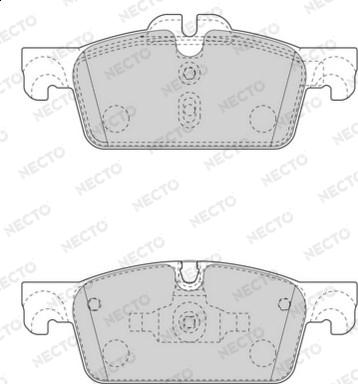 Necto FD7555A - Гальмівні колодки, дискові гальма autocars.com.ua