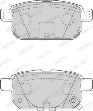 Necto FD7562A - Тормозные колодки, дисковые, комплект autodnr.net