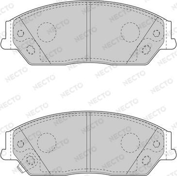 Necto FD7568A - Гальмівні колодки, дискові гальма autocars.com.ua