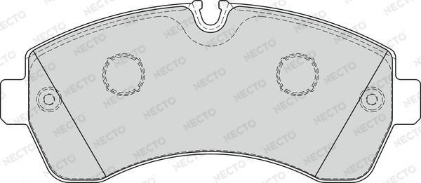 Necto FD7580V - Тормозные колодки, дисковые, комплект autodnr.net