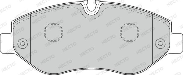 Necto FD7581V - Тормозные колодки, дисковые, комплект autodnr.net