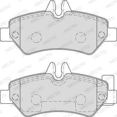 Necto FD7583V - Тормозные колодки, дисковые, комплект autodnr.net