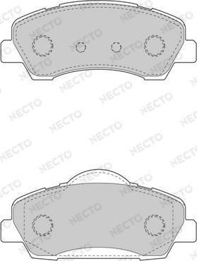 Necto FD7595A - Гальмівні колодки, дискові гальма autocars.com.ua