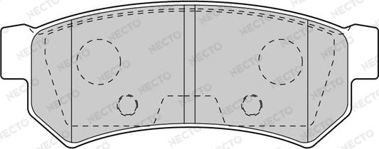 Necto FD7603A - Гальмівні колодки, дискові гальма autocars.com.ua