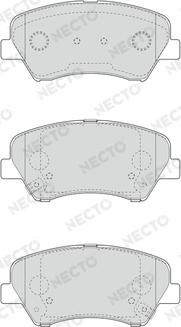 Necto FD7609A - Гальмівні колодки, дискові гальма autocars.com.ua