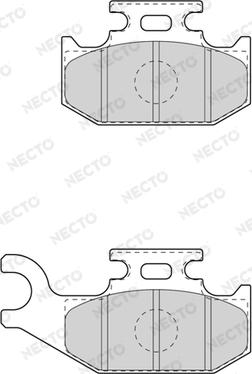Necto FD7610A - Гальмівні колодки, дискові гальма autocars.com.ua
