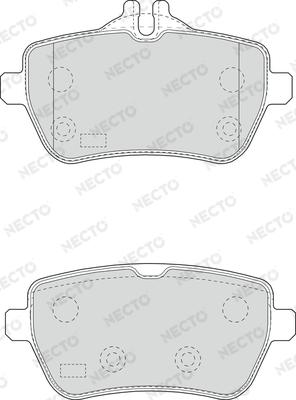 Necto FD7641A - Гальмівні колодки, дискові гальма autocars.com.ua