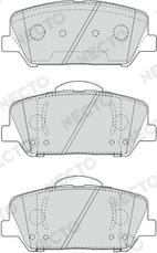Necto FD7646A - Гальмівні колодки, дискові гальма autocars.com.ua
