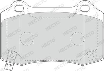 Necto FD7649A - Тормозные колодки, дисковые, комплект autodnr.net