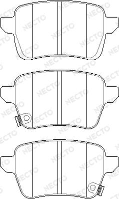 Necto FD7693A - Гальмівні колодки, дискові гальма autocars.com.ua