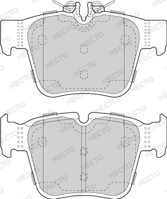 Necto FD7746A - Гальмівні колодки, дискові гальма autocars.com.ua